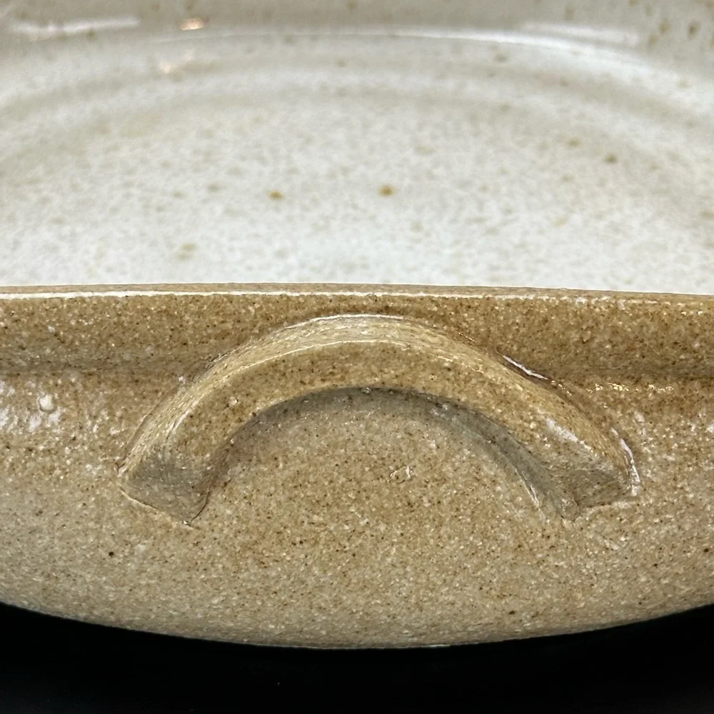 Vtg Devica Studio Art Pottery Baking Dish Made‎ in Portugal Speckled Earthenware